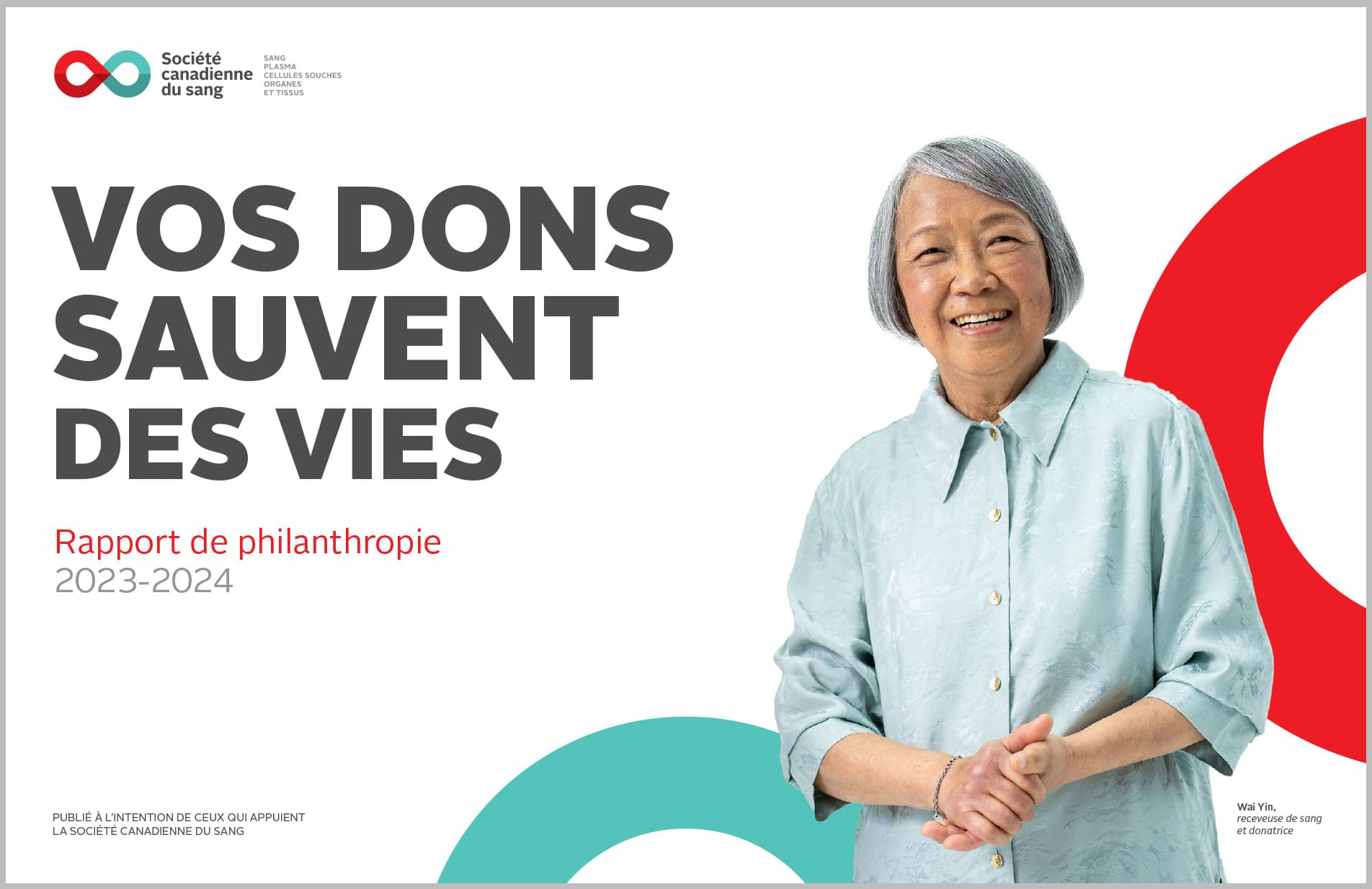 French Annual Report to Financial Donors cover 2023-2024