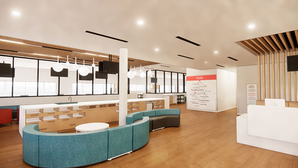 Edmonton Donor centre when you first walk in