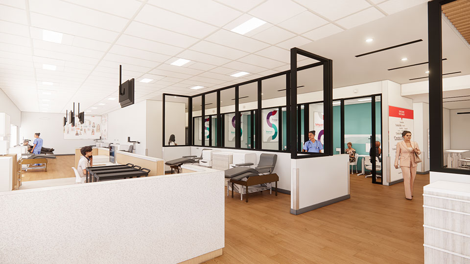 Edmonton Donor centre collections and care area