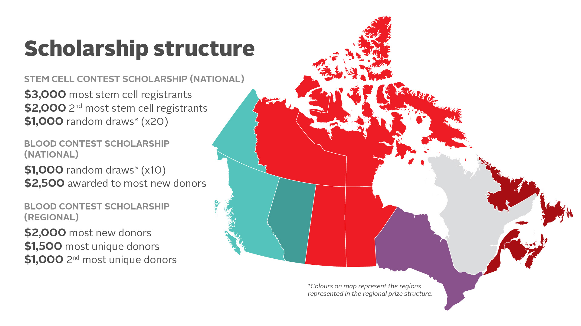 Map for Prizing structure