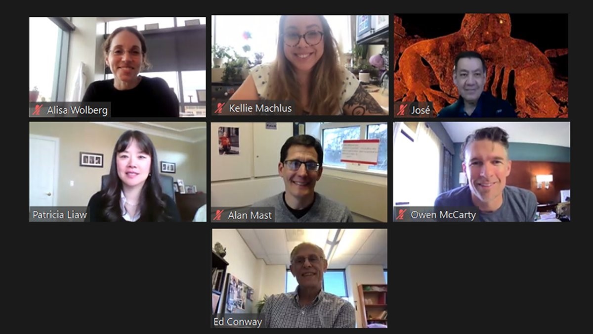 Symposium speakers A group screenshot of all speakers who presented at the symposium, along with Dr. Ed Conway himself.