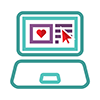 Laptop on a website