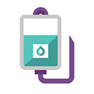 Stem cells bag icon