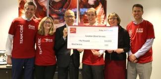 CIBC presented Canadian Blood Services with a donation of $50,000 to help strengthen our national recruitment programs for blood and stem cell donation.