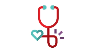 Stethoscope with a heart at the end icon