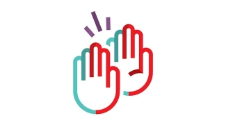 Hands high five icon
