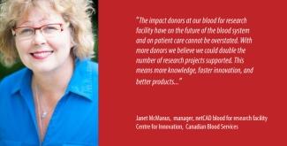 Janet McManus, manager, netCAD blood for research