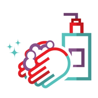Hand washing with soap