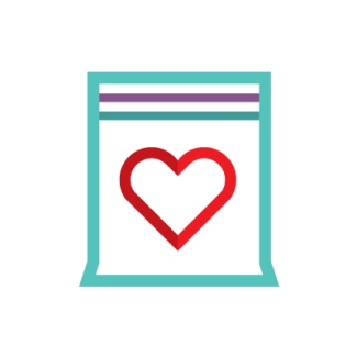 Single use ziplock bag icon - symbol