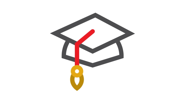 Graphic of graduation cap